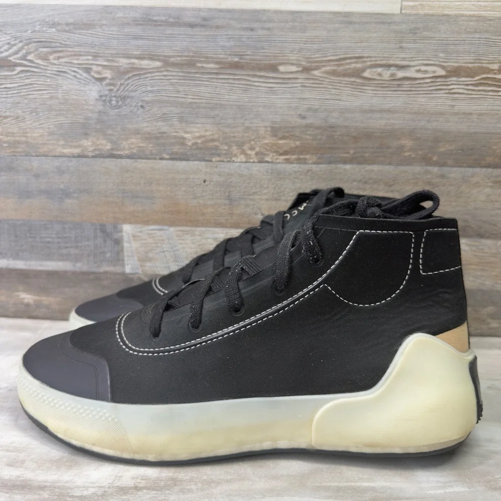 Adidas by Stella McCartney Treino Mid-Cut Sneakers Core Black FX1955 Womens 9